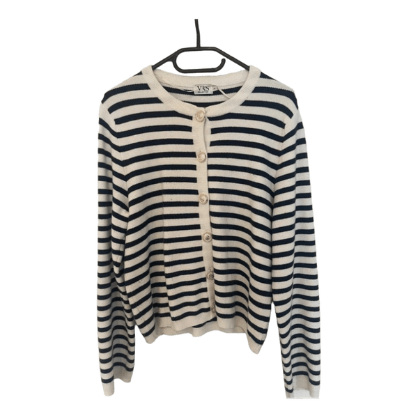 Stribet cardigan