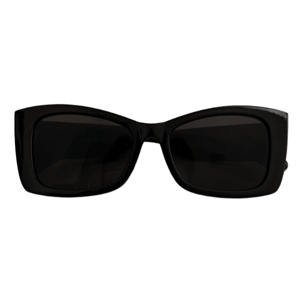 Black rectangular sunglasses