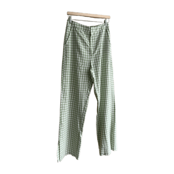 Bershka linen mix trousers
