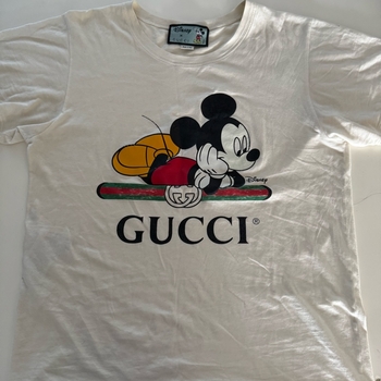 valkoinen gucci disney t-paita ko S