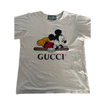 valkoinen gucci disney t-paita ko S