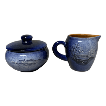 Keraamiline suhkrutoos ja kann