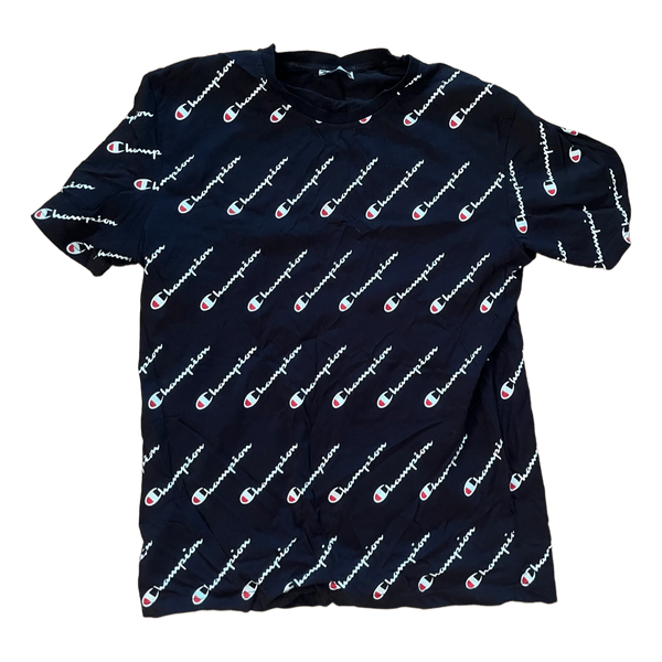 Champion black logo t-shirt