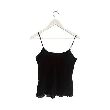 Brown spaghetti strap cami