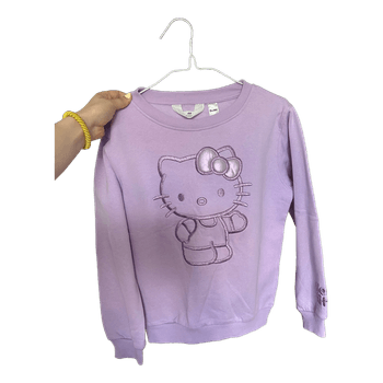 Purple Hello Kitty sweatshirt