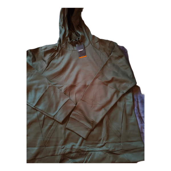 Green hooded sweatshirt