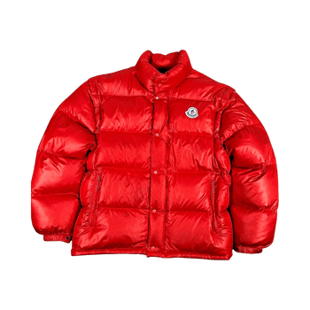 Moncler red puffer jacket