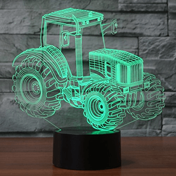 Tractor hologram lamp