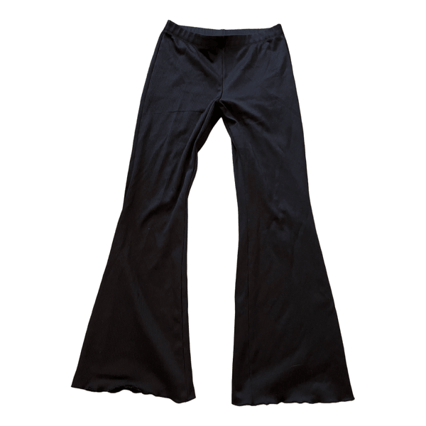 Black flare pants