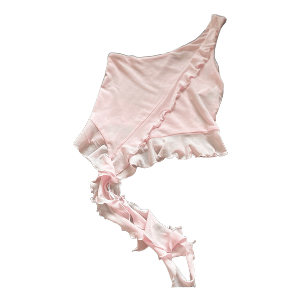 Pink mesh top
