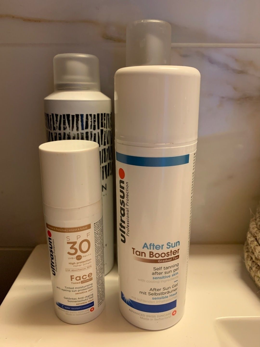 Ultrasun + cutrin beauty product