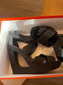 Calvin Klein black wedges