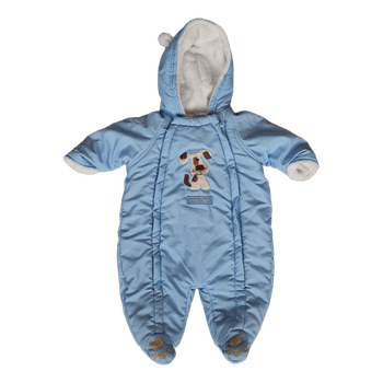Blue baby snowsuit