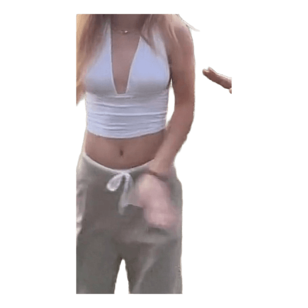 Hvid halterneck top