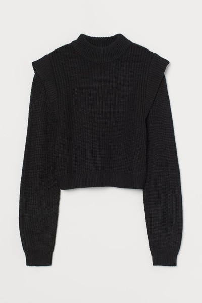 Black knit jumper