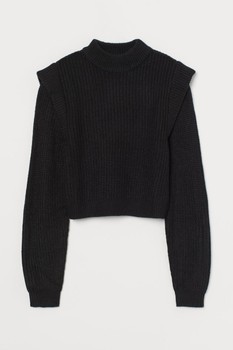 Black knit jumper