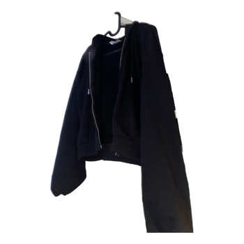 Black zip-up hoodie