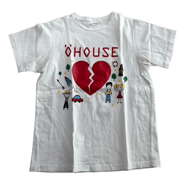 Hvid t-shirt med print