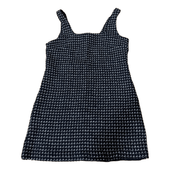 Mustavalkoinen tweed-mekko