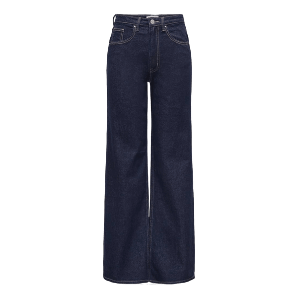 Mørkeblå wide leg jeans