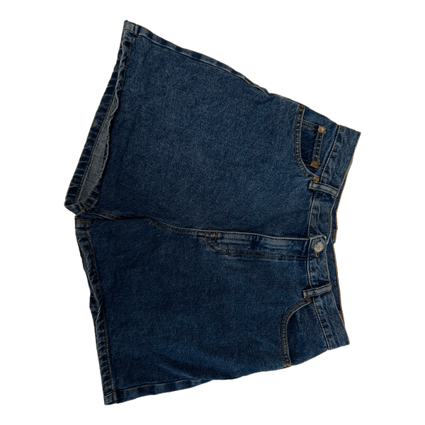 Blue denim shorts
