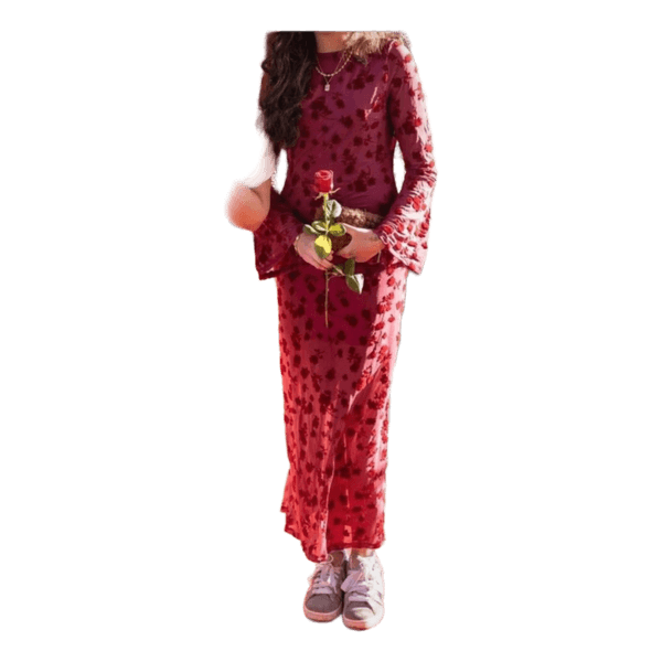 Blomstret kjole