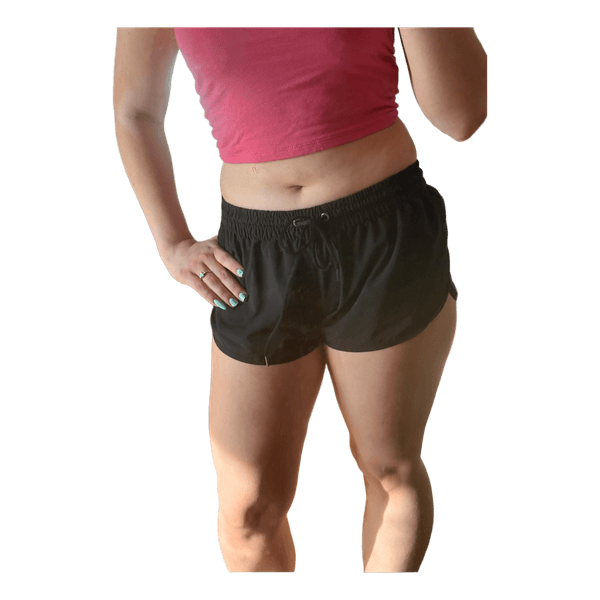 Black athletic shorts