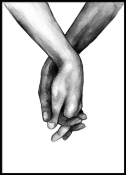 Watercolor Hands Art Print