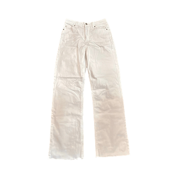 Only white wide-leg jeans