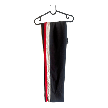 Black side stripe trousers LIME size M