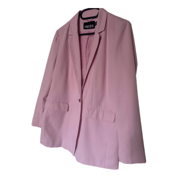Pieces pink blazer set