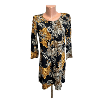 Animal print tunic top