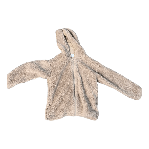 Beige fleece hoodie