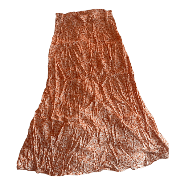 H&M orange floral skirt