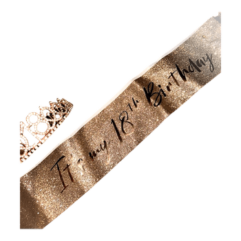 Kuldne 18. sünnipäeva komplekt