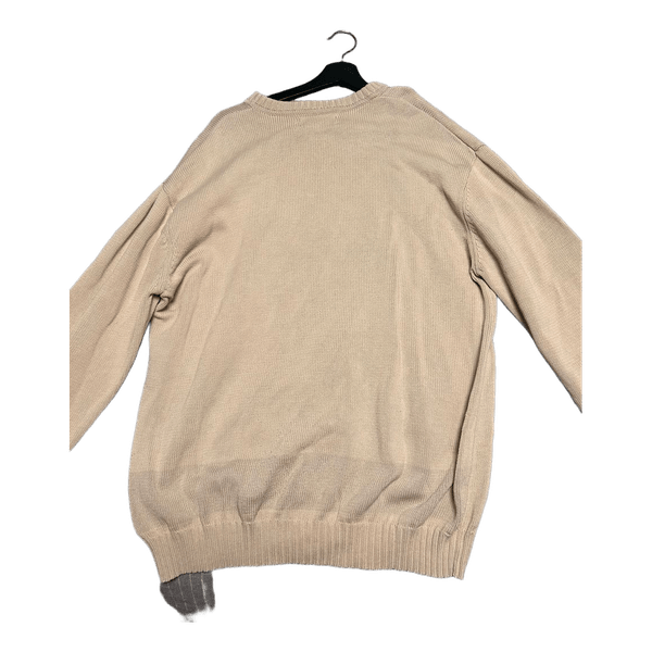 Cap horn beige argyle jumper