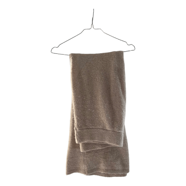 Beige strikkede bukser