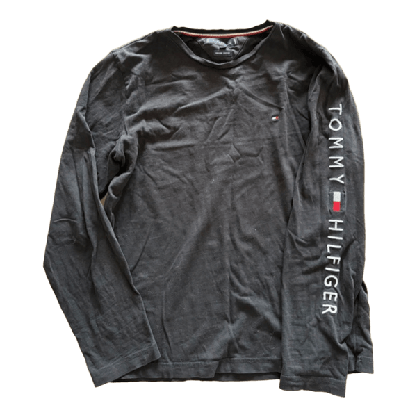 Musta Tommy Hilfiger pitkähihainen paita