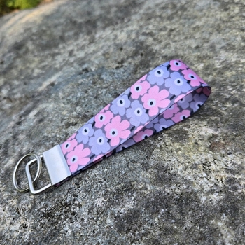 Marimekko tyylinen Avaimenperä unikko 