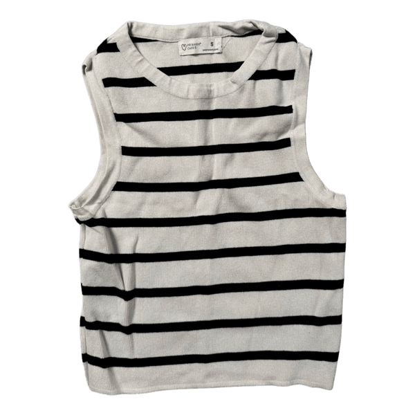 Striped sleeveless top