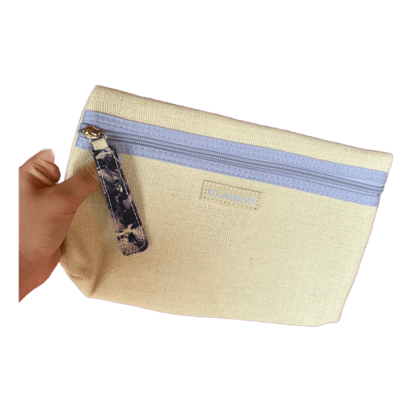 Clarins canvas pouch