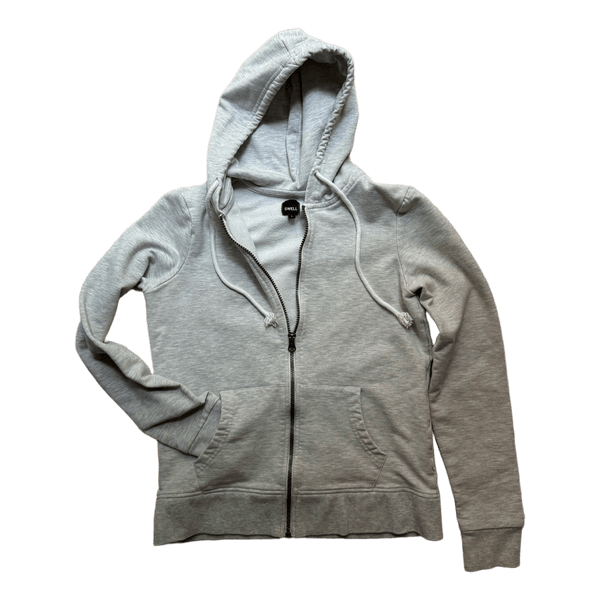 Grey zip hoodie