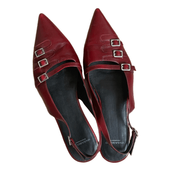 Bordeaux Vagabond sling backs