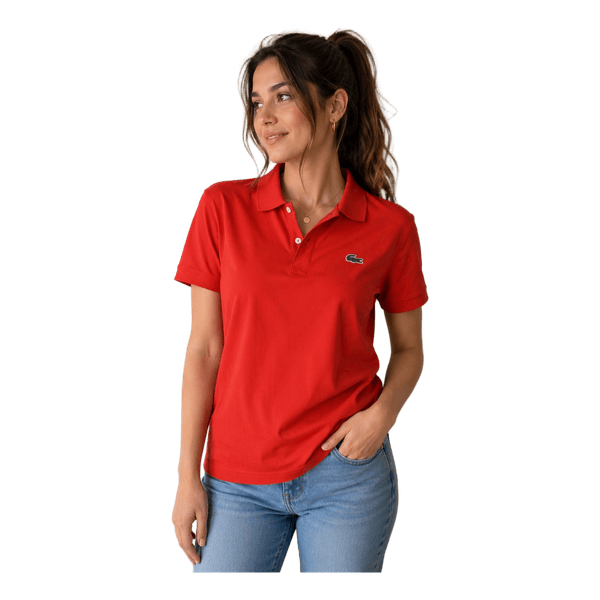 Red Lacoste polo shirt XS
