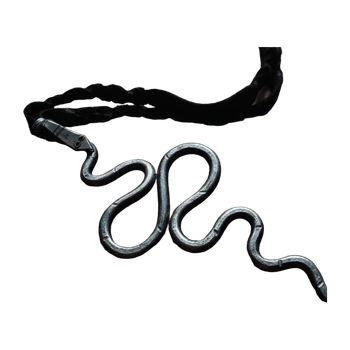 Serpent charm necklace