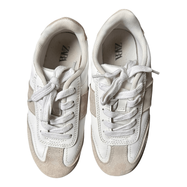 Zara white beige sneakers
