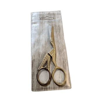 Gold embroidery cuticle scissors
