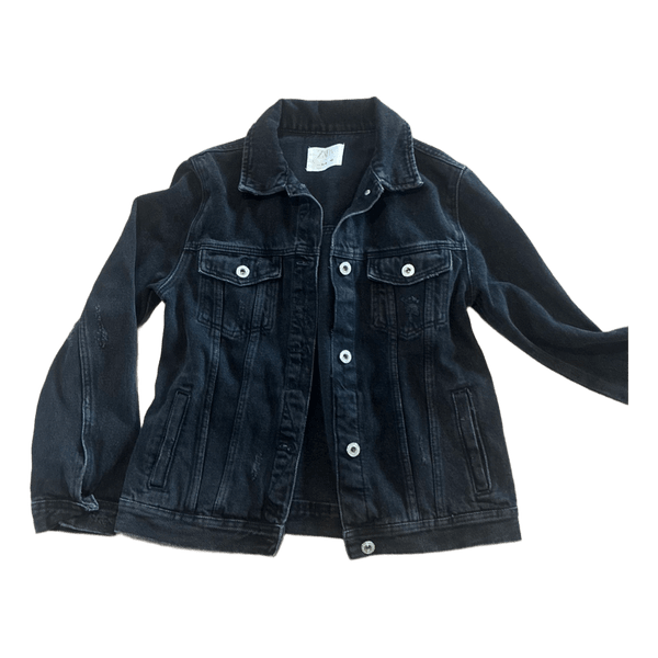 Black denim jacket . Zara boys 152