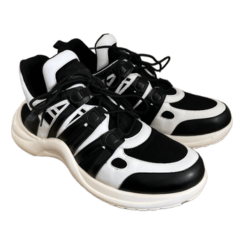 Black and white sneakers