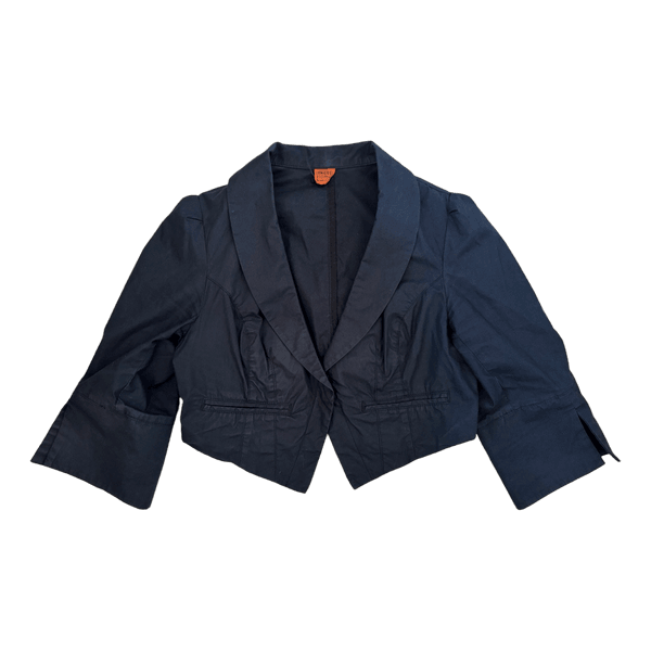 Navy cropped blazer